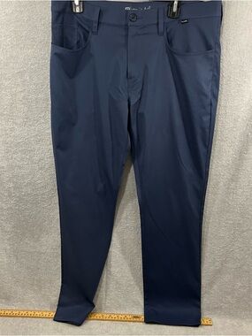 Travis Mathew Pants Mens 35 Open To Close Golf Stretch 5 Pocket Active Blue